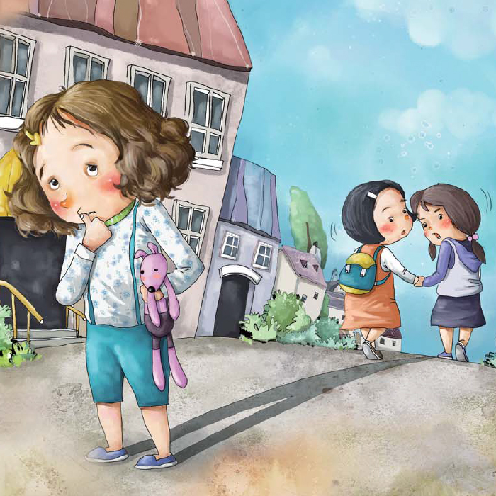 손톱을 물어뜯는 아이